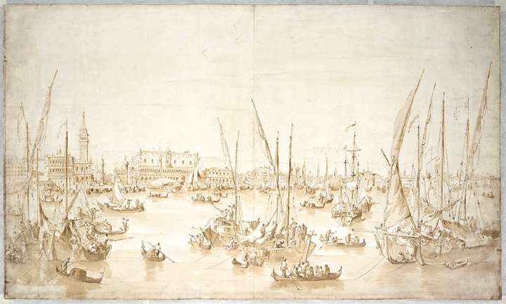 The Piazzetta, the Doge’s Palace, the Molo and the Riva degli Schiavoni, seen from the Bacino di San Marco